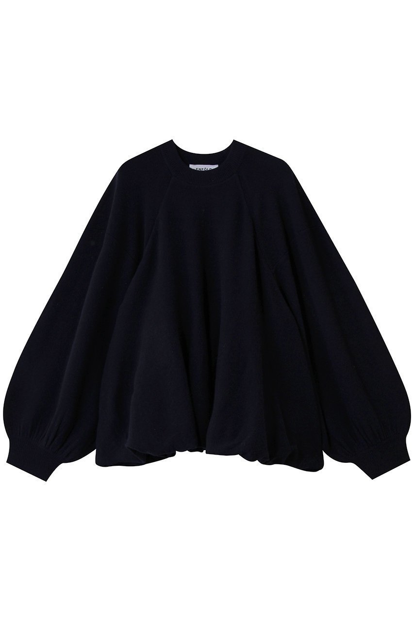 【エンフォルド/ENFOLD】のBALLOON KNIT PULLOVER インテリア・キッズ・メンズ・レディースファッション・服の通販 founy(ファニー) 　ファッション　Fashion　レディースファッション　Fashion for Women　トップス・カットソー　Cut & Sew Tops　ニット　Knit Tops & Sweaters　カジュアルプルオーバー・ニットトップス　Pullovers & Knit Tops / Casual Pullovers　おすすめ　Recommended / Our Picks　クッション　Cushion, Throw Pillow　バルーン　Balloon, Balloon Silhouette　フォルム　Silhouette, Form　ワイド　Wide, Wide Fit　ダークネイビー|ID: prp329100004907327 ipo3291000000036750634