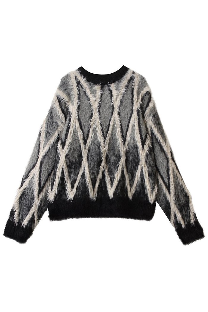 【メゾンスペシャル/MAISON SPECIAL】の【UNISEX】7GGシャギーJQDニット ダイヤパターン インテリア・キッズ・メンズ・レディースファッション・服の通販 founy(ファウニー) https://founy.com/ ファッション Fashion レディースファッション Fashion for Women トップス・カットソー Cut & Sew Tops ニット Knit Tops & Sweaters カジュアルプルオーバー・ニットトップス Pullovers & Knit Tops / Casual Pullovers ユニセックス Unisex, Genderless シンプル Simple, Minimal スリーブ Sleeve, Long Sleeve / Short Sleeve パターン Pattern, Design Print リュクス Luxury, Elegant, High-End, Chic ロング Long, Long-Length A/W・秋冬 Autumn/Winter |ID: prp329100004907332 ipo3291000000036750680