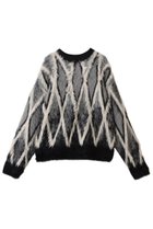 【メゾンスペシャル/MAISON SPECIAL】の【UNISEX】7GGシャギーJQDニット ダイヤパターン GRY(グレー)|ID: prp329100004907332 ipo3291000000036750681