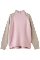 【ベイジ,/BEIGE,】のRULE(ルール)/ウールカシミヤバイカラーハイネックニット Lilac × Taupe|ID: prp329100004907354 ipo3291000000036750995