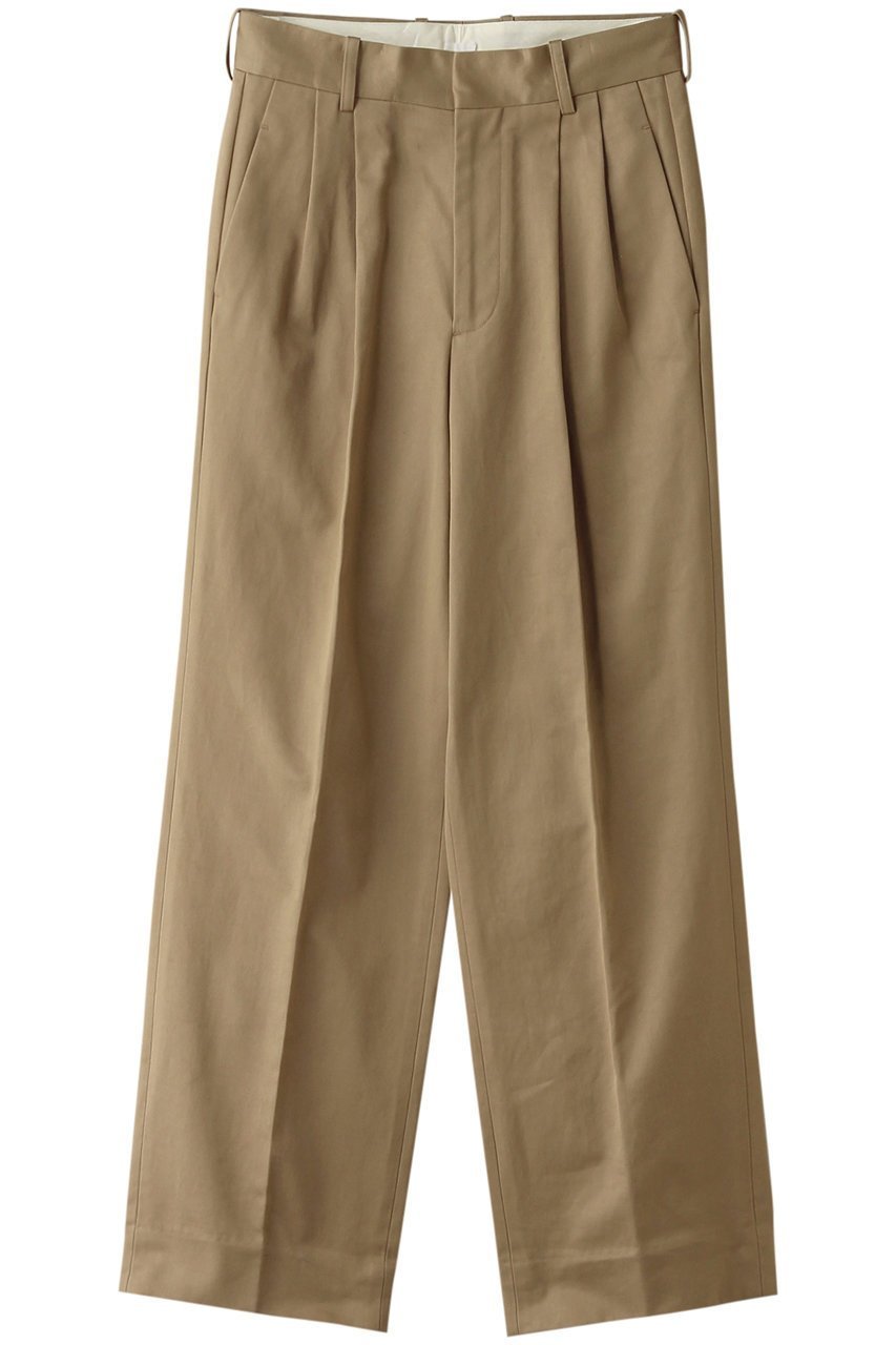 【バウト/BOWTE】のFINX コットン バーギー サテン ワイドパンツ インテリア・キッズ・メンズ・レディースファッション・服の通販 founy(ファニー) 　ファッション　Fashion　レディースファッション　Fashion for Women　パンツ　Pants & Trousers　サテン　Satin, Glossy Fabric　センター　Center, Center Line　ワイド　Wide, Wide Fit　エレガント 上品　Elegant　ビジネス 仕事 通勤　Business / Work / Commuting　カーキ|ID: prp329100004907355 ipo3291000000036751001