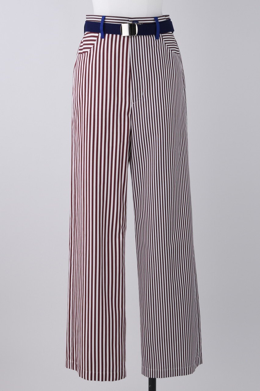 【ナゴンスタンス/nagonstans】のStripe ベルトワイド PT/パンツ 人気、トレンドファッション・服の通販 founy(ファニー) ファッション Fashion レディースファッション Fashion for Women パンツ Pants & Trousers ベルト&ウエストマーク Belts & Waist Accessories ストライプ Stripe, Striped Pattern ミックス Mix, Mixed Style ワイド Wide, Wide Fit other-1|ID: prp329100004907358 ipo3291000000036751097