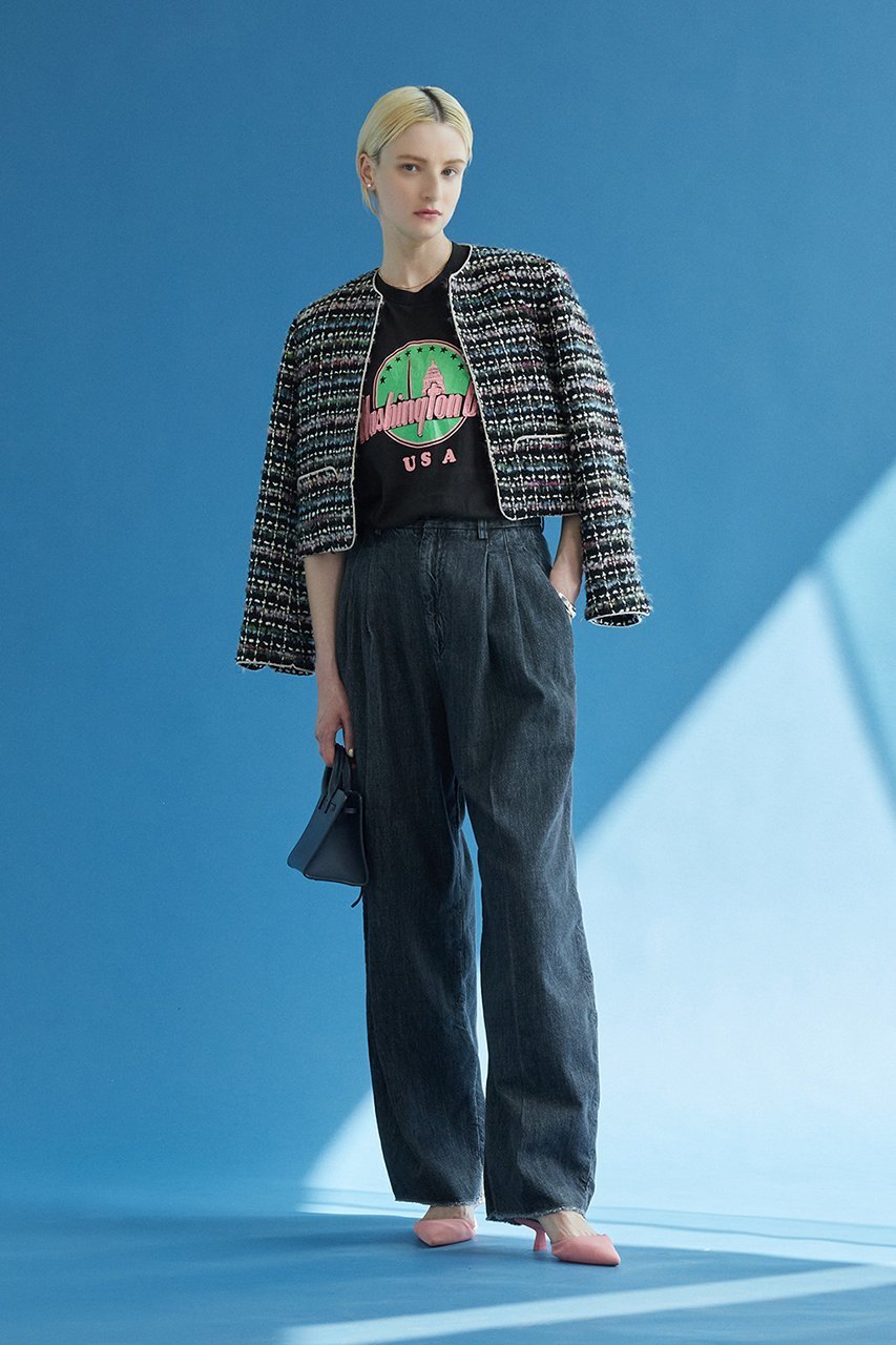 【サードマガジン/THIRD MAGAZINE】のデニムタックパンツ 人気、トレンドファッション・服の通販 founy(ファニー) 　ファッション　Fashion　レディースファッション　Fashion for Women　パンツ　Pants & Trousers　デニムパンツ・ジーンズ・美脚デニム　Denim Jeans & Pants　おすすめ　Recommended / Our Picks　クロップド　Cropped, Short Length　デニム　Denim, Jeans Material　トレンド　Trend, Trending Now　バランス　Balance, Style Balance　バルーン　Balloon, Balloon Silhouette　マニッシュ　Mannish, Boyish　ロング　Long, Long-Length　other-7|ID: prp329100004907359 ipo3291000000036751130