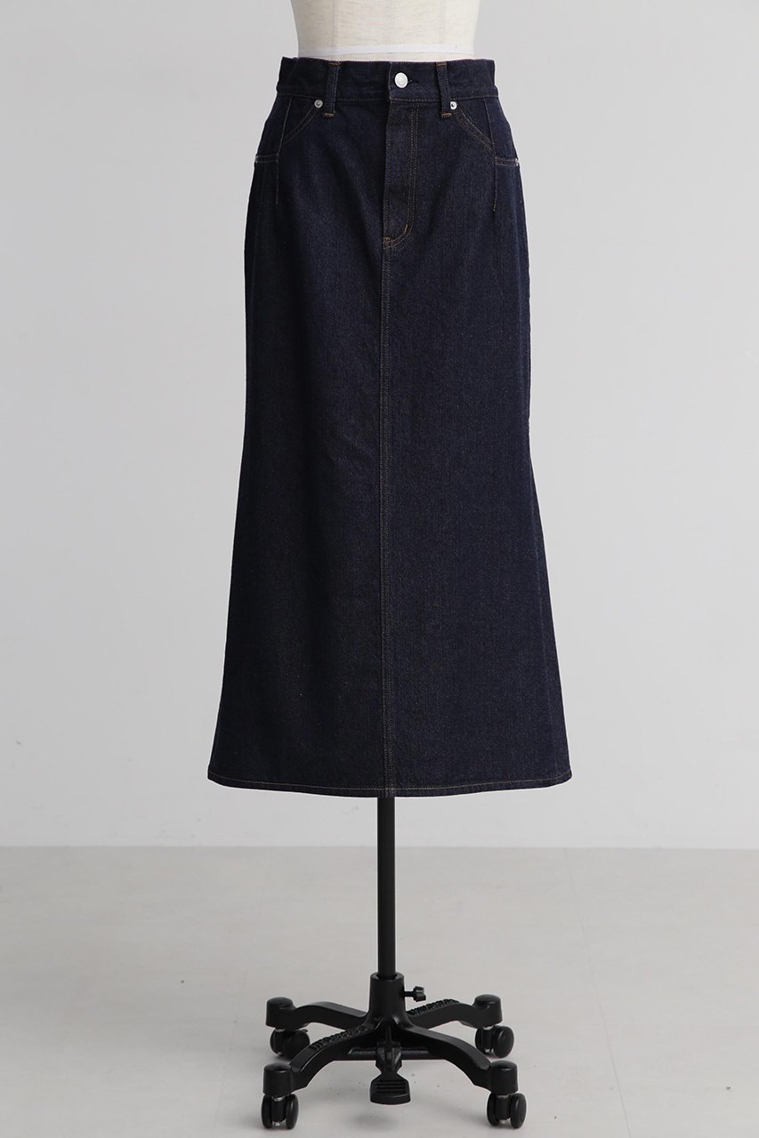 【ヒューエルミュージアム/hueLe Museum】の【STUMBLY】Denim Back Peplum Skirt 人気、トレンドファッション・服の通販 founy(ファニー) 　ファッション　Fashion　レディースファッション　Fashion for Women　スカート　Skirts　ロングスカート　Long Skirts / Maxi & Midi Skirts　デニム　Denim, Jeans Material　ペプラム　Peplum, Flared Hem　マーメイド　Mermaid, Fishtail Silhouette　ロング　Long, Long-Length　other-2|ID: prp329100004907397 ipo3291000000036752404