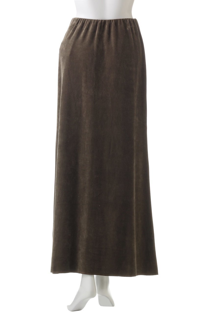 【マリリンムーン/MARILYN MOON】の【WALANCE】コットンベロアロングスカート 人気、トレンドファッション・服の通販 founy(ファニー) 　ファッション　Fashion　レディースファッション　Fashion for Women　スカート　Skirts　ロングスカート　Long Skirts / Maxi & Midi Skirts　なめらか　Smooth, Silky Texture　スウェット / スエット　Sweatshirt, Sweatwear　トレンド　Trend, Trending Now　フレア　Flare, Flared　ベロア　Velour, Soft Velvet　ロング　Long, Long-Length　エレガント 上品　Elegant　other-4|ID: prp329100004907404 ipo3291000000036752550