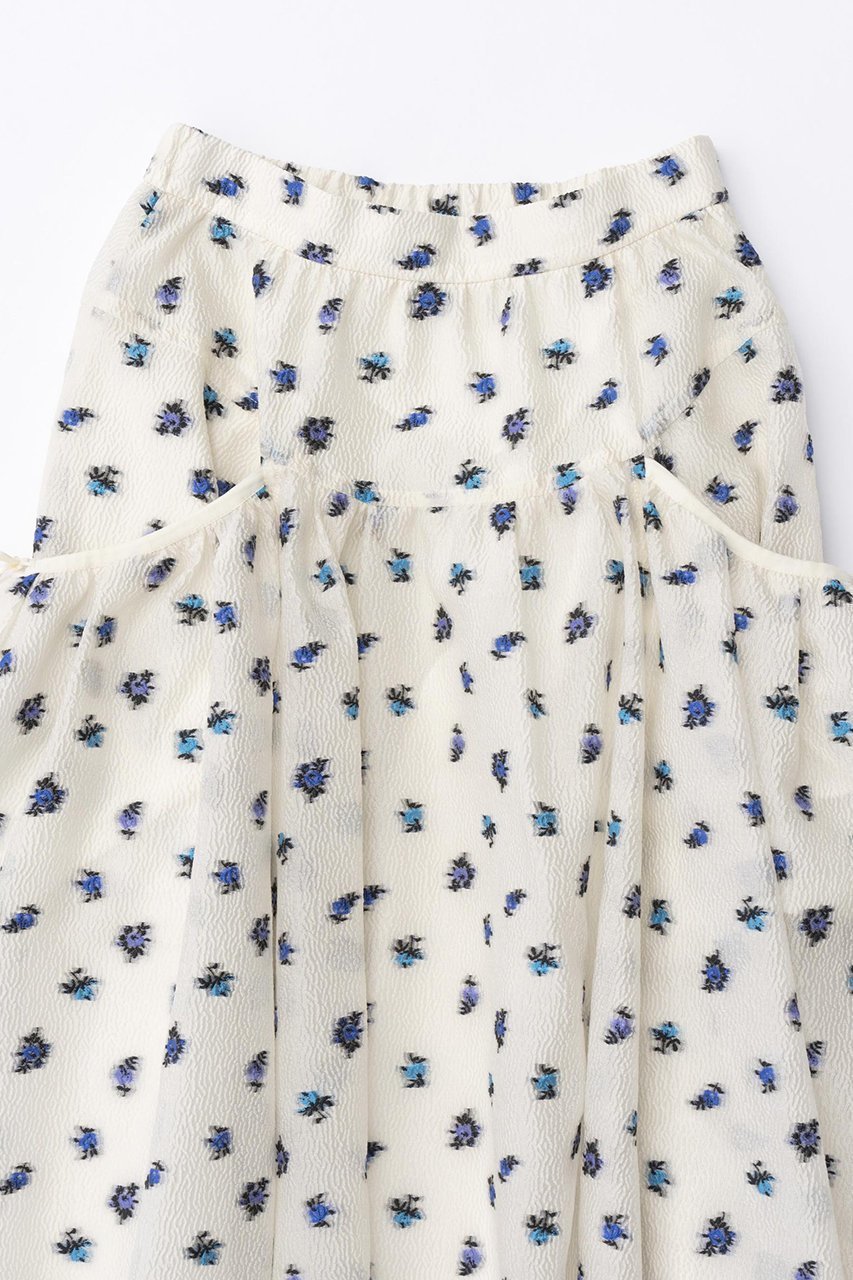 【メゾンスペシャル/MAISON SPECIAL】のFloral Pattern Jacquard Voluminous Skirt/フラワージャガードボリュームスカート 人気、トレンドファッション・服の通販 founy(ファニー) 　ファッション　Fashion　レディースファッション　Fashion for Women　スカート　Skirts　ロングスカート　Long Skirts / Maxi & Midi Skirts　おすすめ　Recommended / Our Picks　ガーリー　Girly, Feminine Style　シアー　Sheer, See-Through　スニーカー　Sneakers, Trainers　セットアップ　Set-Up, Coordinated Outfit　マキシ　Maxi, Full Length　リボン　Ribbon, Bow　ロング　Long, Long-Length　other-2|ID: prp329100004907412 ipo3291000000036752682