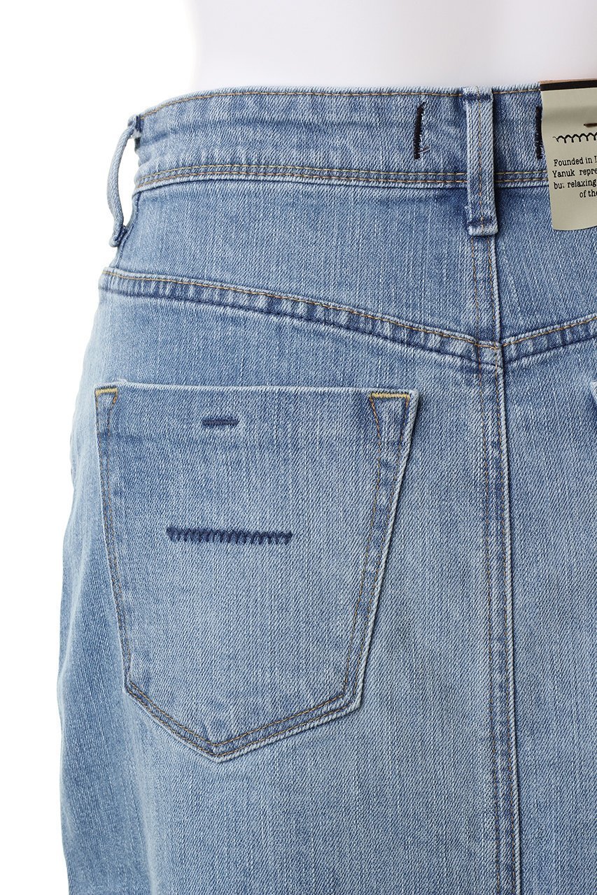 【ヤヌーク/YANUK】のマキシ Aライン スカート 人気、トレンドファッション・服の通販 founy(ファニー) 　ファッション　Fashion　レディースファッション　Fashion for Women　スカート　Skirts　Aライン・フレアスカート　A-Line & Flared Skirts　ロングスカート　Long Skirts / Maxi & Midi Skirts　ストレッチ　Stretch, Stretchy Fabric　デニム　Denim, Jeans Material　フェミニン　Feminine, Girly　マキシ　Maxi, Full Length　ユーズド　Used, Vintage-Look　ロング　Long, Long-Length　定番　Standard, Basic Item　other-6|ID: prp329100004907415 ipo3291000000036752706