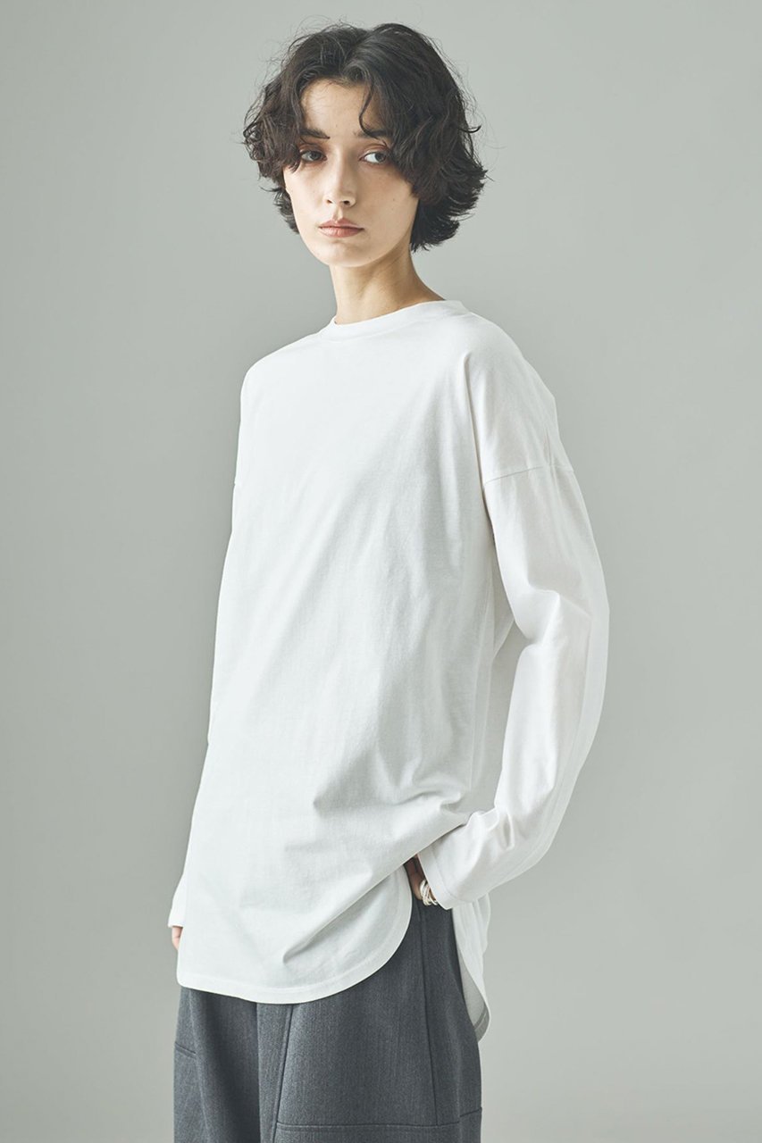 【カレンソロジー/Curensology】のシャツテイルロングTシャツ 人気、トレンドファッション・服の通販 founy(ファニー) 　ファッション　Fashion　レディースファッション　Fashion for Women　トップス・カットソー　Cut & Sew Tops　シャツ・ブラウス・オフィスカジュアル　Elegant Blouses & Button-Ups　ロングTシャツ・Tシャツ　Longline T-Shirts & Tees　カットソー・ベーシックTシャツ　Cut-and-Sewn Tops / Stretch Tees & Basics　おすすめ　Recommended / Our Picks　スリーブ　Sleeve, Long Sleeve / Short Sleeve　ロング　Long, Long-Length　other-3|ID: prp329100004907424 ipo3291000000036752867