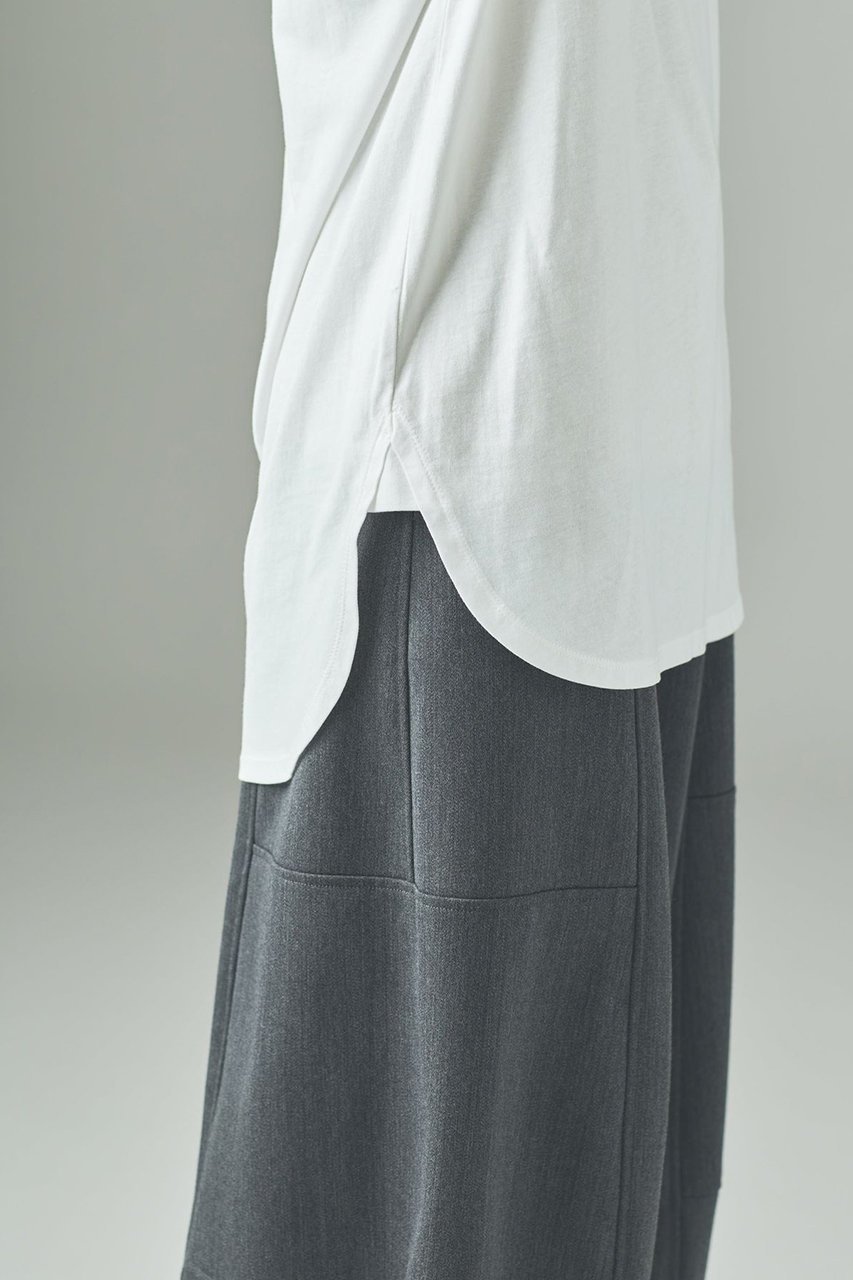 【カレンソロジー/Curensology】のシャツテイルロングTシャツ 人気、トレンドファッション・服の通販 founy(ファニー) 　ファッション　Fashion　レディースファッション　Fashion for Women　トップス・カットソー　Cut & Sew Tops　シャツ・ブラウス・オフィスカジュアル　Elegant Blouses & Button-Ups　ロングTシャツ・Tシャツ　Longline T-Shirts & Tees　カットソー・ベーシックTシャツ　Cut-and-Sewn Tops / Stretch Tees & Basics　おすすめ　Recommended / Our Picks　スリーブ　Sleeve, Long Sleeve / Short Sleeve　ロング　Long, Long-Length　other-6|ID: prp329100004907424 ipo3291000000036752870