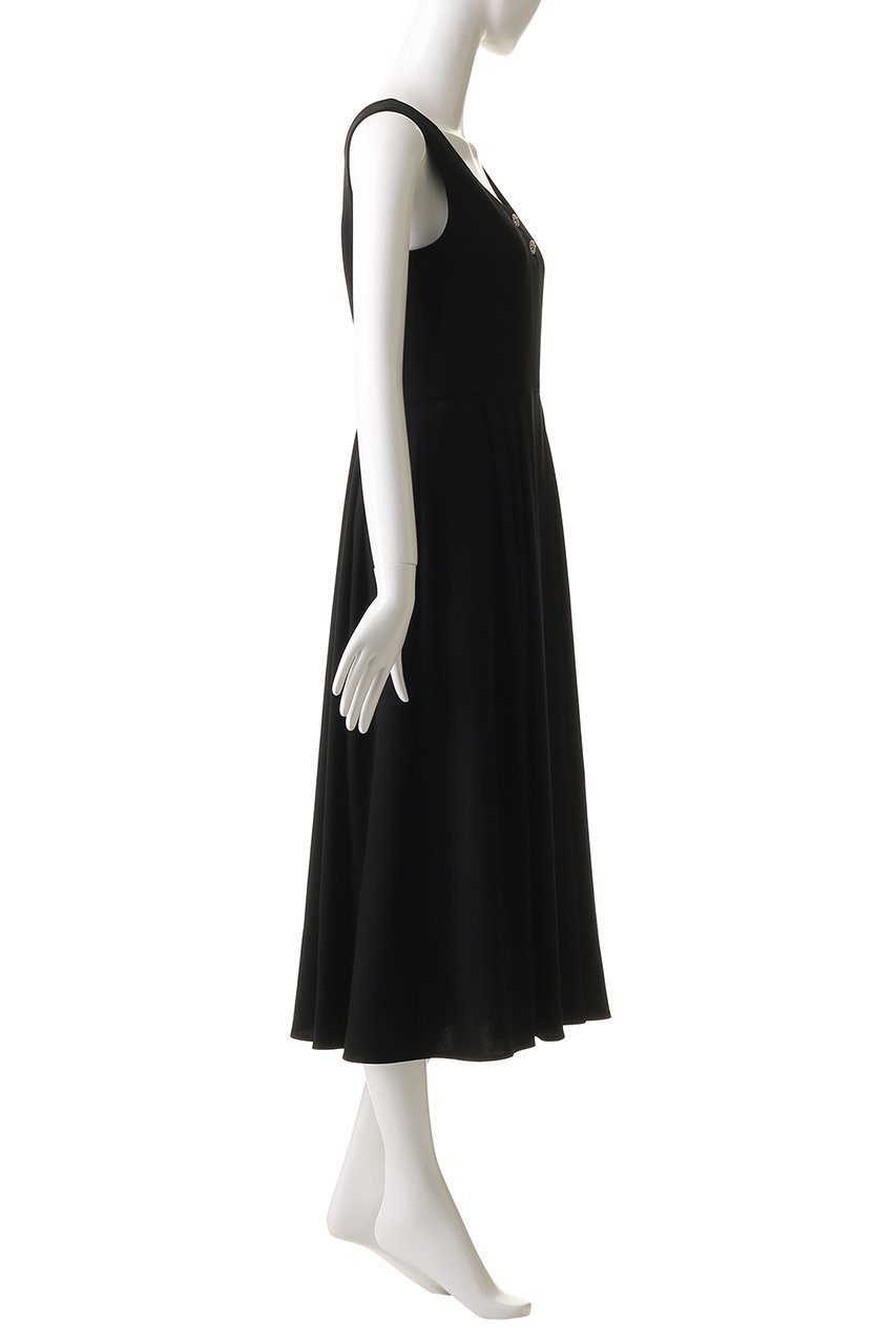 【エムダブリュー/MW】のバック サテン スリーブレス タックドレス 人気、トレンドファッション・服の通販 founy(ファニー) 　ファッション　Fashion　レディースファッション　Fashion for Women　ワンピース　Dresses　フォーマル・パーティードレス・結婚式用ドレス　Elegant & Casual Dresses　チュニック　Tunic Tops & Dresses　キュプラ　Cupro, Eco Fabric　サテン　Satin, Glossy Fabric　シューズ　Shoes, Footwear　スクエア　Square, Square Shape　スリーブ　Sleeve, Long Sleeve / Short Sleeve　チュニック　Tunic, Long Top　ドレス　Dress, One-Piece　フィット　Fit, Slim Fit　フレア　Flare, Flared　ロング　Long, Long-Length　エレガント 上品　Elegant　other-3|ID: prp329100004907425 ipo3291000000036752877