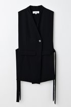 【エンフォルド/ENFOLD】のCACHE-COEUR OPEN VEST/ベスト 人気、トレンドファッション・服の通販 founy(ファニー) ファッション Fashion レディースファッション Fashion for Women アウター Coat / Outerwear Collection レディースジャケット・軽アウター Jackets ジャケット Jacket, Outerwear スーツ Suit, Formalwear ダブル Double, Double-Breasted ベスト Vest, Waistcoat エレガント 上品 Elegant thumbnail ブラック|ID: prp329100004907428 ipo3291000000036752900