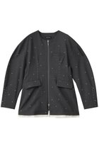【メゾンスペシャル/MAISON SPECIAL】のStuds Hour Glass Worsted Zip Jacket/スタッズアワーグラスジップジャケット 人気、トレンドファッション・服の通販 founy(ファニー) ファッション Fashion レディースファッション Fashion for Women アウター Coat / Outerwear Collection レディースジャケット・軽アウター Jackets おすすめ Recommended / Our Picks オケージョン Occasion Wear カーディガン Cardigan, Knitwear グラス Glass, Eyewear コクーン Cocoon, Cocoon Silhouette ジップ Zip, Zipper ジャケット Jacket, Outerwear スタッズ Studs, Metal Accents セットアップ Set-Up, Coordinated Outfit エレガント 上品 Elegant thumbnail GRY(グレー)|ID: prp329100004907458 ipo3291000000036753329