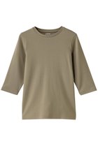 【マルティニーク/martinique】の《定番》フライス5分袖プルオーバー カーキ|ID: prp329100004907463 ipo3291000000036753377