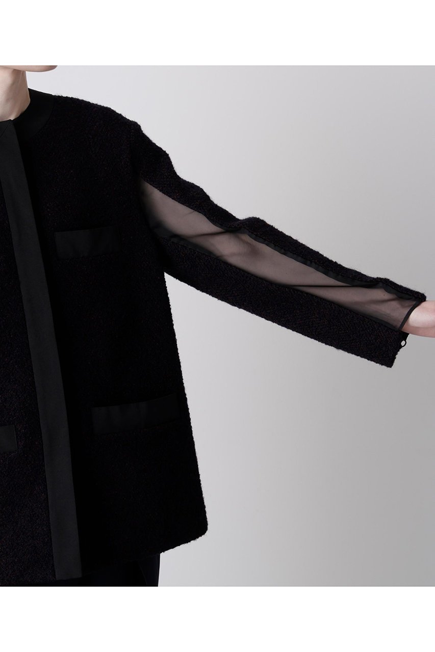 【ヒューエルミュージアム/hueLe Museum】の【hLM】ループヘリンボーンツイードジャケット 人気、トレンドファッション・服の通販 founy(ファニー) 　ファッション　Fashion　レディースファッション　Fashion for Women　アウター　Coat / Outerwear Collection　レディースジャケット・軽アウター　Jackets　エレガント 上品　Elegant　グログラン　Grosgrain, Grosgrain Ribbon　ジャケット　Jacket, Outerwear　トレンド　Trend, Trending Now　other-7|ID: prp329100004907465 ipo3291000000036753411