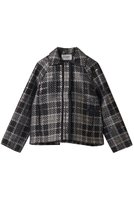 【マリリンムーン/MARILYN MOON】の【SOI-MeME】チェックラメジャガードジャケット 人気、トレンドファッション・服の通販 founy(ファニー) ファッション Fashion レディースファッション Fashion for Women アウター Coat / Outerwear Collection レディースジャケット・軽アウター Jackets おすすめ Recommended / Our Picks コクーン Cocoon, Cocoon Silhouette ジャカード／ジャガード Jacquard, Woven Pattern ジャケット Jacket, Outerwear タフタ Taffeta, Structured Fabric チェック Check, Plaid, Tartan フリル Frill, Ruffle プリーツ Pleats, Pleated ボトム Bottoms, Lower Wear モダン Modern, Contemporary 別注 Limited Edition, Custom Order 新作・新入荷 New Arrivals / New In |ID:prp329100004907467