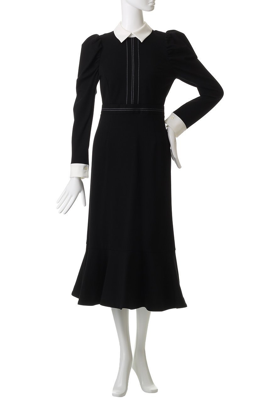 【コルコバード/CORCOVADO】の白襟リトルブラックドレス 人気、トレンドファッション・服の通販 founy(ファニー) 　ファッション　Fashion　レディースファッション　Fashion for Women　ワンピース　Dresses　フォーマル・パーティードレス・結婚式用ドレス　Elegant & Casual Dresses　チュニック　Tunic Tops & Dresses　エレガント 上品　Elegant　オケージョン　Occasion Wear　チュニック　Tunic, Long Top　ドレス　Dress, One-Piece　ビジネス 仕事 通勤　Business / Work / Commuting　フォルム　Silhouette, Form　マーメイド　Mermaid, Fishtail Silhouette　other-2|ID: prp329100004907482 ipo3291000000036753629