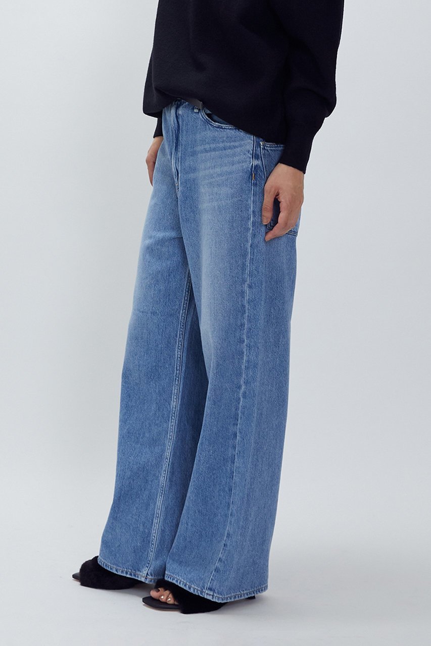 【プルミエ アロンディスモン/1er Arrondissement】の【upper hights】“THE LARA”デニムパンツ 人気、トレンドファッション・服の通販 founy(ファニー) 　ファッション　Fashion　レディースファッション　Fashion for Women　パンツ　Pants & Trousers　デニムパンツ・ジーンズ・美脚デニム　Denim Jeans & Pants　デニム　Denim, Jeans Material　ドローコード　Drawcord, Drawstring Cord　ワイド　Wide, Wide Fit　other-6|ID: prp329100004907486 ipo3291000000036753662