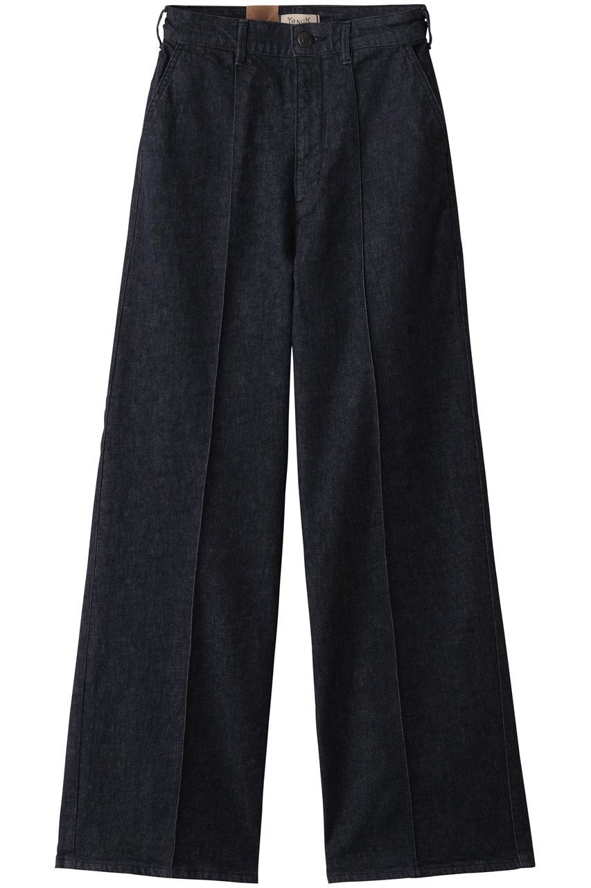【ヤヌーク/YANUK】のピンタックストレート インテリア・キッズ・メンズ・レディースファッション・服の通販 founy(ファニー) 　ファッション　Fashion　レディースファッション　Fashion for Women　パンツ　Pants & Trousers　デニムパンツ・ジーンズ・美脚デニム　Denim Jeans & Pants　シンプル　Simple, Minimal　ストレート　Straight, Straight Cut　センター　Center, Center Line　タートルネック　Turtleneck, High Neck　デニム　Denim, Jeans Material　トレンド　Trend, Trending Now　フィット　Fit, Slim Fit　フロント　Front, Front Design　インディゴパーマネント|ID: prp329100004907488 ipo3291000000036753672