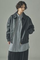 【カレンソロジー/Curensology】の【GELLI】 LEATHER/BS ブルゾン 人気、トレンドファッション・服の通販 founy(ファニー) ファッション Fashion レディースファッション Fashion for Women アウター Coat / Outerwear Collection レディースジャケット・軽アウター Jackets ブルゾンジャケット・スポーティアウター Blouson Jackets クール Cool, Chic ショルダー Shoulder, Shoulder Strap ジャケット Jacket, Outerwear ドロップ Drop Shoulder, Dropped Style ブルゾン Blouson, Bomber Jacket エレガント 上品 Elegant 別注 Limited Edition, Custom Order thumbnail ブラック|ID: prp329100004907495 ipo3291000000036753747