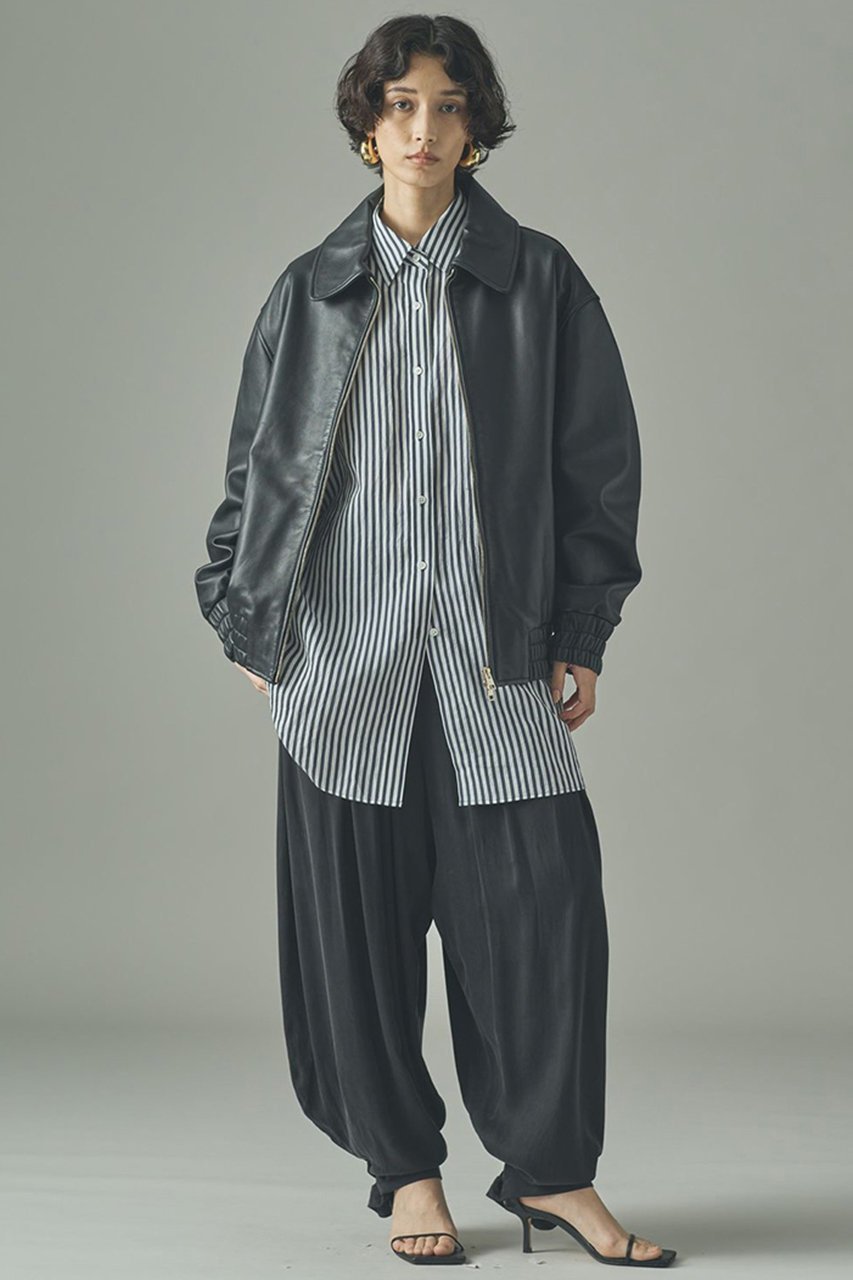 【カレンソロジー/Curensology】の【GELLI】 LEATHER/BS ブルゾン 人気、トレンドファッション・服の通販 founy(ファニー) 　ファッション　Fashion　レディースファッション　Fashion for Women　アウター　Coat / Outerwear Collection　レディースジャケット・軽アウター　Jackets　ブルゾンジャケット・スポーティアウター　Blouson Jackets　クール　Cool, Chic　ショルダー　Shoulder, Shoulder Strap　ジャケット　Jacket, Outerwear　ドロップ　Drop Shoulder, Dropped Style　ブルゾン　Blouson, Bomber Jacket　エレガント 上品　Elegant　別注　Limited Edition, Custom Order　other-6|ID: prp329100004907495 ipo3291000000036753752