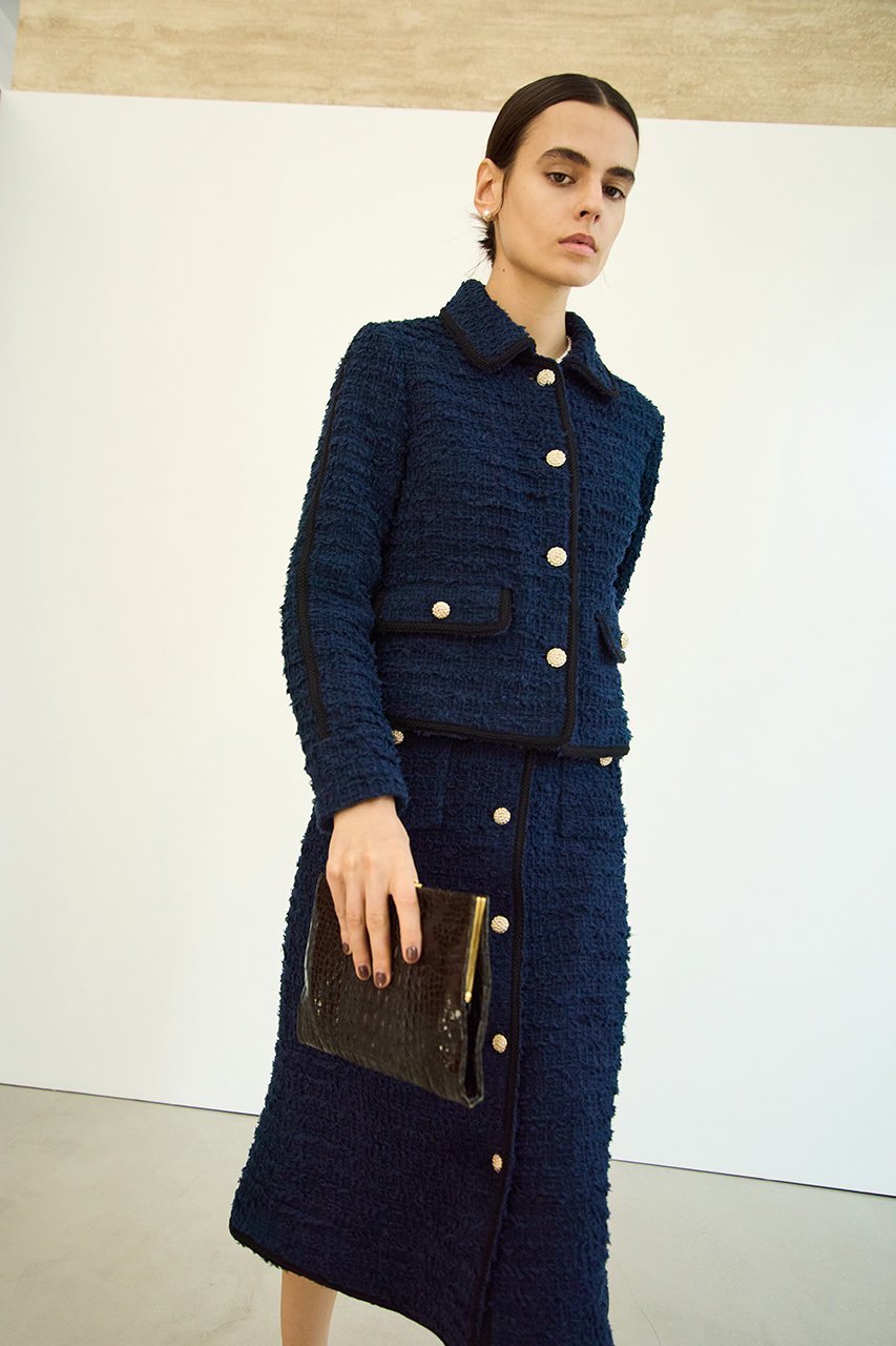 【エムダブリュー/MW】のFRINGE ツイード スカート 人気、トレンドファッション・服の通販 founy(ファニー) 　ファッション　Fashion　レディースファッション　Fashion for Women　スカート　Skirts　ロングスカート　Long Skirts / Maxi & Midi Skirts　ツイード　Twill, Twill Weave　フランス　France, French　フリンジ　Fringe, Tassel　フロント　Front, Front Design　ロング　Long, Long-Length　other-6|ID: prp329100004907501 ipo3291000000036753838