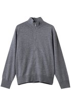 【ミズイロ インド/mizuiro ind】のハイネックジップカーディガン l.gray|ID: prp329100004907507 ipo3291000000036753955