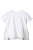 【ナナデコール/nanadecor】のバックフリルコンビTシャツ 人気、トレンドファッション・服の通販 founy(ファニー) ファッション Fashion レディースファッション Fashion for Women トップス・カットソー Cut & Sew Tops シャツ・ブラウス・オフィスカジュアル Elegant Blouses & Button-Ups ロングTシャツ・Tシャツ Longline T-Shirts & Tees カットソー・ベーシックTシャツ Cut-and-Sewn Tops / Stretch Tees & Basics カットソー Cut and Sewn Top ギャザー Gathered, Ruffled コンビ Combo, Combination Style シアー Sheer, See-Through ショート Short, Short Length シンプル Simple, Minimal スリーブ Sleeve, Long Sleeve / Short Sleeve フェミニン Feminine, Girly フリル Frill, Ruffle フロント Front, Front Design リラックス Relax, Relaxed Fit |ID:prp329100004907556