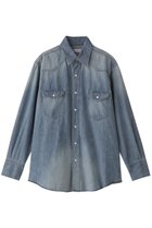 【マイ ウィークネス/MY WEAKNESS】のBilly Shirt 人気、トレンドファッション・服の通販 founy(ファニー) ファッション Fashion レディースファッション Fashion for Women トップス・カットソー Cut & Sew Tops シャツ・ブラウス・オフィスカジュアル Elegant Blouses & Button-Ups クラシック Classic, Timeless Style シンプル Simple, Minimal スリーブ Sleeve, Long Sleeve / Short Sleeve デニム Denim, Jeans Material バランス Balance, Style Balance フラップ Flap, Flap Pocket ポケット Pocket, Pocket Detail ヨーク Yoke, Yoke Design ロング Long, Long-Length 人気 Popular, Best Seller 今季 This Season, Current Season thumbnail INDIGO|ID: prp329100004907567 ipo3291000000036754739