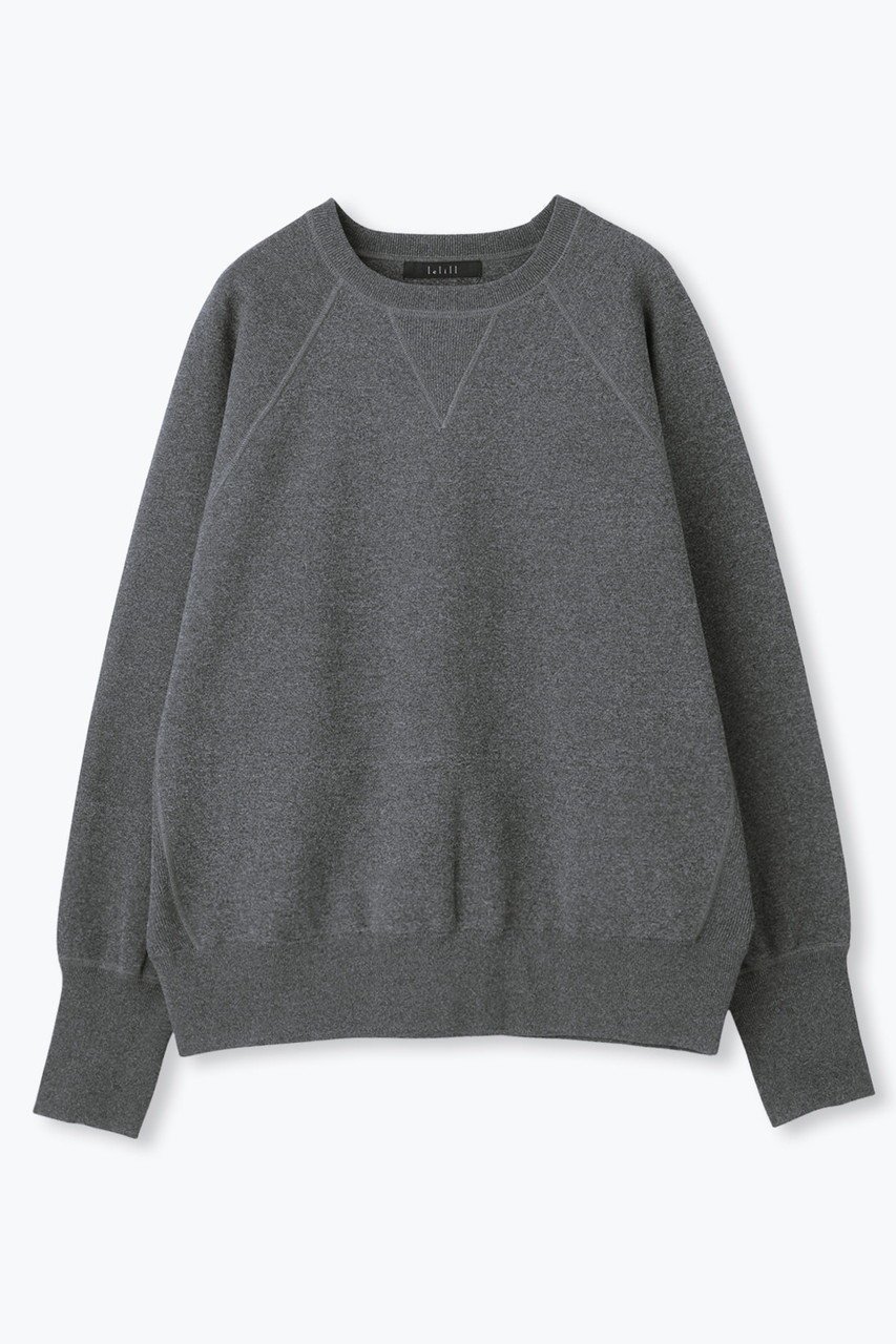【レリル/lelill】のハイテクニット スウェット (レギュラーシルエット) インテリア・キッズ・メンズ・レディースファッション・服の通販 founy(ファニー) 　ファッション　Fashion　レディースファッション　Fashion for Women　トップス・カットソー　Cut & Sew Tops　ニット　Knit Tops & Sweaters　シャツ・ブラウス・オフィスカジュアル　Elegant Blouses & Button-Ups　レディースパーカー・カジュアルフーディー　Casual Hoodies & Sweatshirts　ロングTシャツ・Tシャツ　Longline T-Shirts & Tees　スウェット・クルーネックトップス　Sweatshirts & Crewnecks / Relaxed Fit Sweat Tops　カットソー・ベーシックTシャツ　Cut-and-Sewn Tops / Stretch Tees & Basics　洗える　Machine Washable　クラシック　Classic, Timeless Style　軽量　Lightweight, Ultra Light　スウェット / スエット　Sweatshirt, Sweatwear　スリーブ　Sleeve, Long Sleeve / Short Sleeve　フィット　Fit, Slim Fit　レギュラー　Regular, Standard Fit　チャコールグレー|ID: prp329100004907576 ipo3291000000036754846