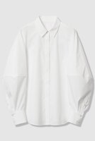 【アルアバイル/allureville】の【LOULOU WILLOUGHBY】キリカエボリュームシャツ 人気、トレンドファッション・服の通販 founy(ファニー) ファッション Fashion レディースファッション Fashion for Women トップス・カットソー Cut & Sew Tops シャツ・ブラウス・オフィスカジュアル Elegant Blouses & Button-Ups スリーブ Sleeve, Long Sleeve / Short Sleeve バランス Balance, Style Balance パイピング Piping, Trim Design ロング Long, Long-Length |ID:prp329100004907585