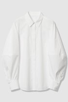 【アルアバイル/allureville】の【LOULOU WILLOUGHBY】キリカエボリュームシャツ 人気、トレンドファッション・服の通販 founy(ファニー) ファッション Fashion レディースファッション Fashion for Women トップス・カットソー Cut & Sew Tops シャツ・ブラウス・オフィスカジュアル Elegant Blouses & Button-Ups スリーブ Sleeve, Long Sleeve / Short Sleeve バランス Balance, Style Balance パイピング Piping, Trim Design ロング Long, Long-Length thumbnail ホワイト|ID: prp329100004907585 ipo3291000000036754964