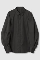 【アルアバイル/allureville】の【LOULOU WILLOUGHBY】キリカエボリュームシャツ 人気、トレンドファッション・服の通販 founy(ファニー) ファッション Fashion レディースファッション Fashion for Women トップス・カットソー Cut & Sew Tops シャツ・ブラウス・オフィスカジュアル Elegant Blouses & Button-Ups スリーブ Sleeve, Long Sleeve / Short Sleeve バランス Balance, Style Balance パイピング Piping, Trim Design ロング Long, Long-Length thumbnail ブラック|ID: prp329100004907585 ipo3291000000036754965