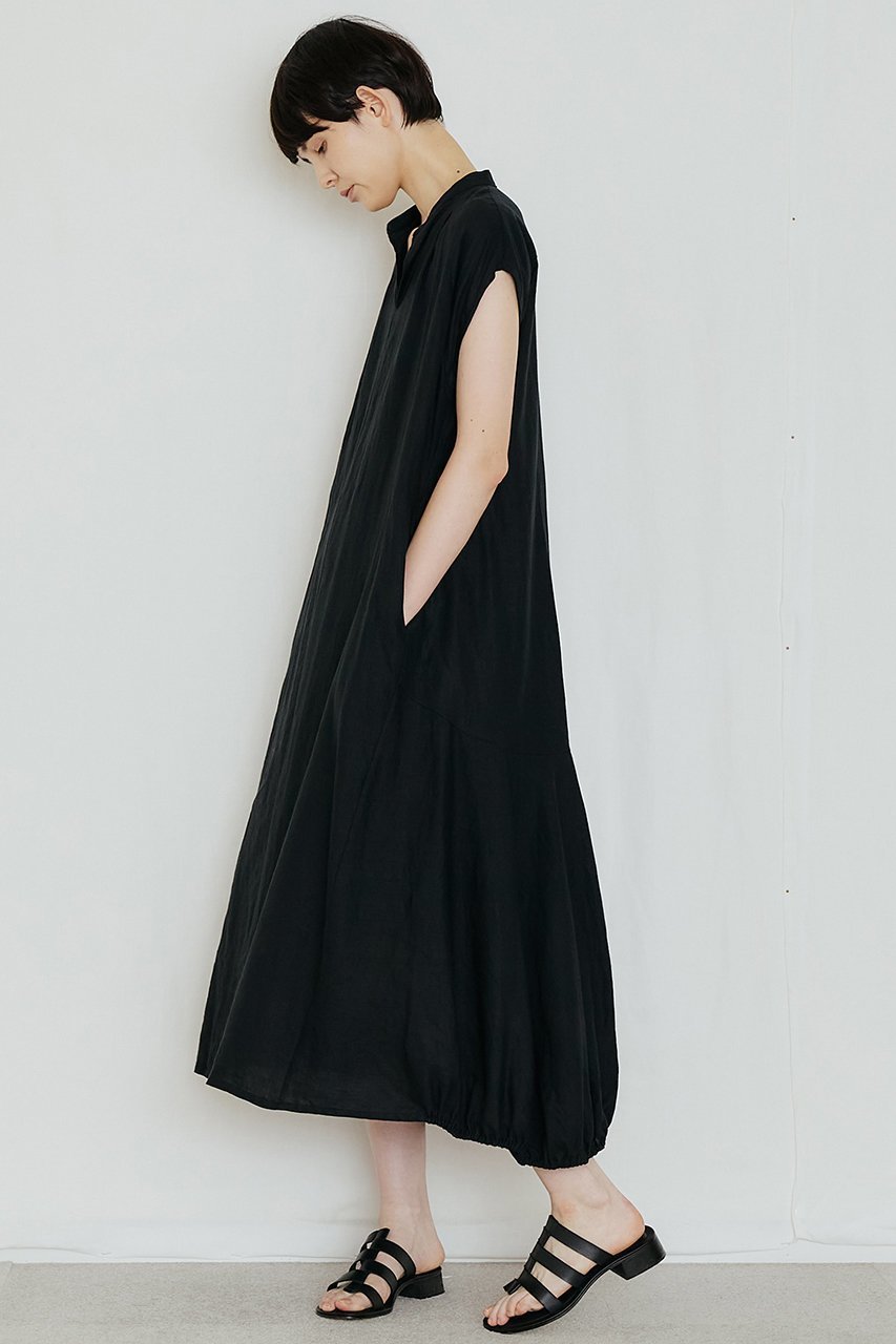 【ティッカ/TICCA】のリネンフレンチスリーブバルーンドレス 人気、トレンドファッション・服の通販 founy(ファニー) 　ファッション　Fashion　レディースファッション　Fashion for Women　ワンピース　Dresses　フォーマル・パーティードレス・結婚式用ドレス　Elegant & Casual Dresses　チュニック　Tunic Tops & Dresses　サマー　Summer, Summer Style　シューズ　Shoes, Footwear　スリーブ　Sleeve, Long Sleeve / Short Sleeve　チュニック　Tunic, Long Top　デコルテ　Décolleté, Neckline　ドレス　Dress, One-Piece　バルーン　Balloon, Balloon Silhouette　フェミニン　Feminine, Girly　フレンチ　French, French Style　リネン　Linen, Linen Fabric　ロング　Long, Long-Length　夏　Summer　春　Spring　S/S・春夏　SS, Spring/Summer, Warm Season　other-6|ID: prp329100004907616 ipo3291000000036755353