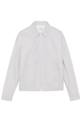 【マディソンブルー/MADISONBLUE】のPADDED DEAN JK MULTI STRIPE パデッドデニムジャケット 大人の最旬トレンドファッション＆コーディネート founy(ファウニー) ファッション Fashion レディースファッション Fashion for Women アウター Coat / Outerwear Collection レディースジャケット・軽アウター Jackets デニムジャケット / カジュアルアウター Denim Jackets コンパクト Compact, Small Size ジップ Zip, Zipper ジャケット Jacket, Outerwear ストライプ Stripe, Striped Pattern フォルム Silhouette, Form ブロード Broadcloth, Fine Cotton エレガント 上品 Elegant |ID:prp329100004907618