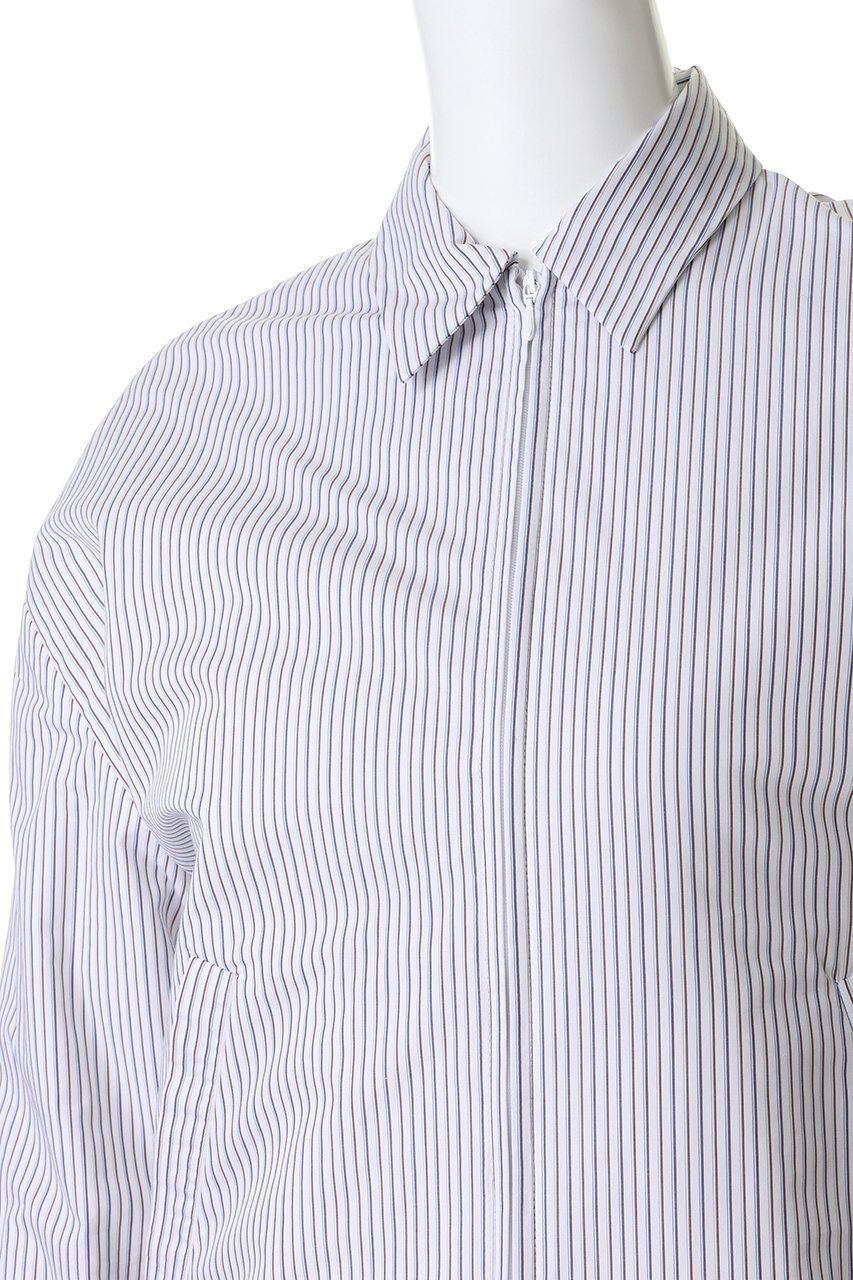 【マディソンブルー/MADISONBLUE】のPADDED DEAN JK MULTI STRIPE パデッドデニムジャケット 人気、トレンドファッション・服の通販 founy(ファニー) 　ファッション　Fashion　レディースファッション　Fashion for Women　アウター　Coat / Outerwear Collection　レディースジャケット・軽アウター　Jackets　デニムジャケット / カジュアルアウター　Denim Jackets　コンパクト　Compact, Small Size　ジップ　Zip, Zipper　ジャケット　Jacket, Outerwear　ストライプ　Stripe, Striped Pattern　フォルム　Silhouette, Form　ブロード　Broadcloth, Fine Cotton　エレガント 上品　Elegant　other-5|ID: prp329100004907618 ipo3291000000036755395