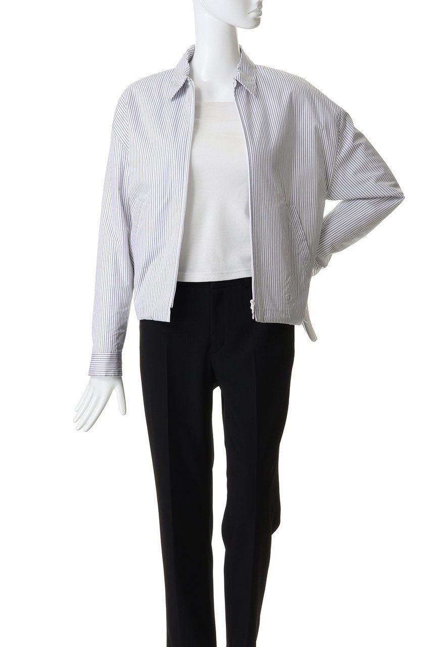 【マディソンブルー/MADISONBLUE】のPADDED DEAN JK MULTI STRIPE パデッドデニムジャケット 人気、トレンドファッション・服の通販 founy(ファニー) 　ファッション　Fashion　レディースファッション　Fashion for Women　アウター　Coat / Outerwear Collection　レディースジャケット・軽アウター　Jackets　デニムジャケット / カジュアルアウター　Denim Jackets　コンパクト　Compact, Small Size　ジップ　Zip, Zipper　ジャケット　Jacket, Outerwear　ストライプ　Stripe, Striped Pattern　フォルム　Silhouette, Form　ブロード　Broadcloth, Fine Cotton　エレガント 上品　Elegant　other-6|ID: prp329100004907618 ipo3291000000036755396