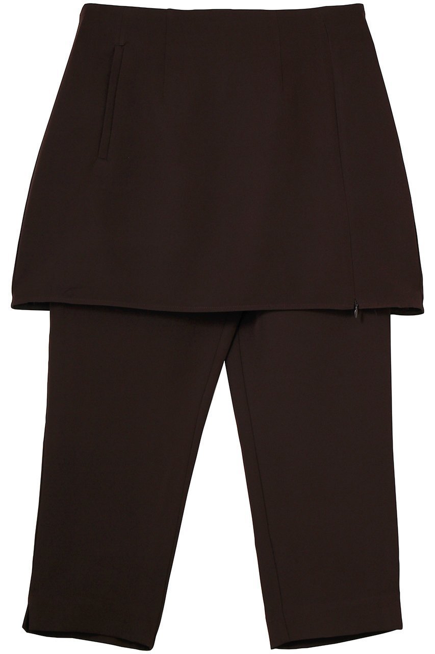 【メゾンスペシャル/MAISON SPECIAL】のMini Skirt Layer Capri Pants/ミニスカートレイヤーカプリパンツ インテリア・キッズ・メンズ・レディースファッション・服の通販 founy(ファニー) 　ファッション　Fashion　レディースファッション　Fashion for Women　スカート　Skirts　ミニスカート　Mini Skirts　パンツ　Pants & Trousers　ドッキング　Docking, Mixed Material　ミニスカート　Mini Skirt, Short Skirt　エレガント 上品　Elegant　BRN(ブラウン)|ID: prp329100004907622 ipo3291000000036755437