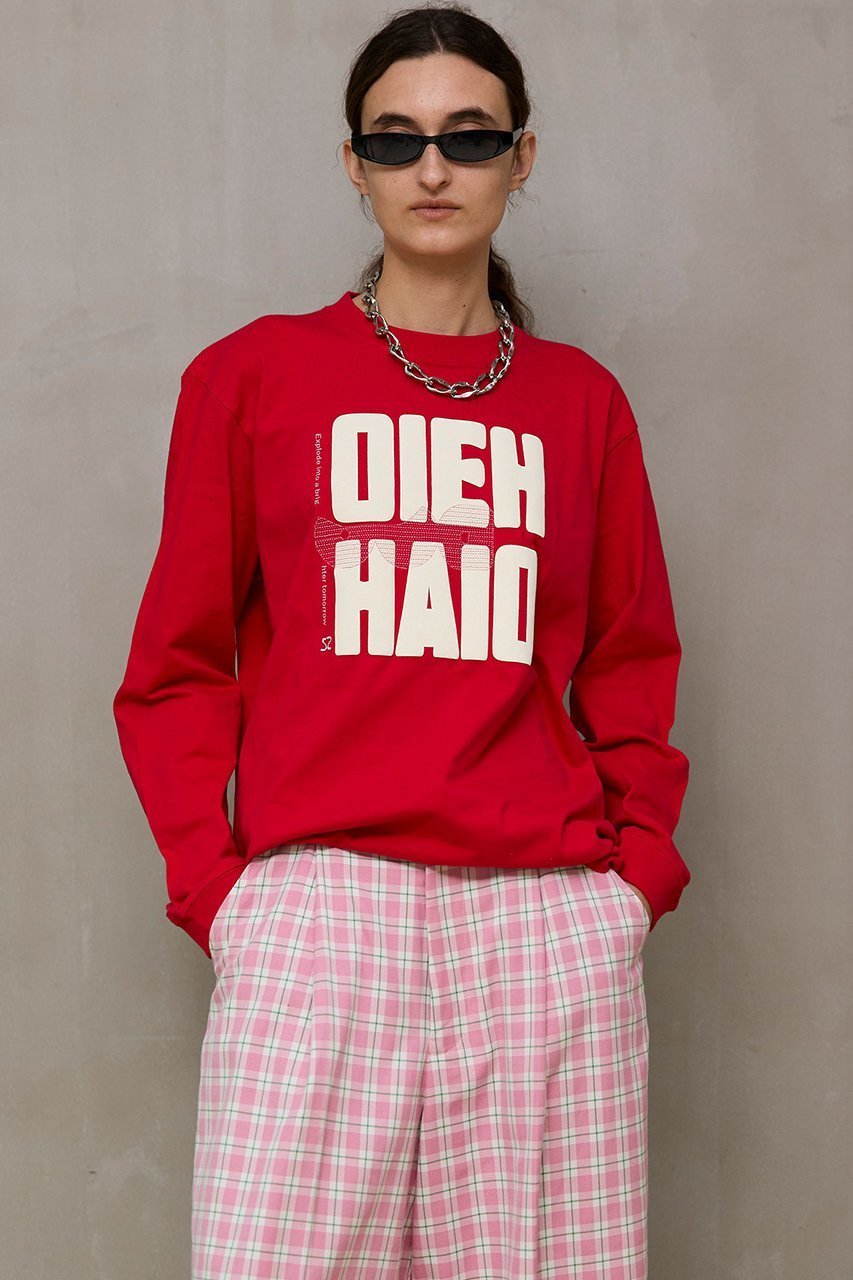 【メゾンスペシャル/MAISON SPECIAL】のOIEH-HAIO Long TEE/HEIO-HAIOロンTEE 人気、トレンドファッション・服の通販 founy(ファニー) 　ファッション　Fashion　レディースファッション　Fashion for Women　トップス・カットソー　Cut & Sew Tops　シャツ・ブラウス・オフィスカジュアル　Elegant Blouses & Button-Ups　ロングTシャツ・Tシャツ　Longline T-Shirts & Tees　カットソー・ベーシックTシャツ　Cut-and-Sewn Tops / Stretch Tees & Basics　スリーブ　Sleeve, Long Sleeve / Short Sleeve　ロング　Long, Long-Length　長袖　Long Sleeve, Full Sleeve　other-8|ID: prp329100004907623 ipo3291000000036755455