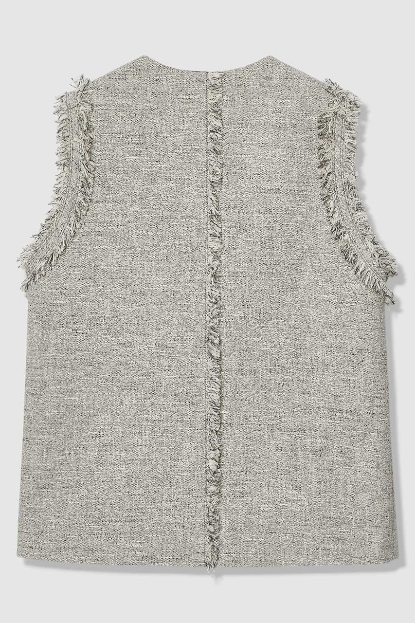 【アルアバイル/allureville】のミックスツイードフレアジレ 人気、トレンドファッション・服の通販 founy(ファニー) 　ファッション　Fashion　レディースファッション　Fashion for Women　アウター　Coat / Outerwear Collection　レディースジャケット・軽アウター　Jackets　ジャケット　Jacket, Outerwear　ツイード　Twill, Twill Weave　ベスト　Vest, Waistcoat　新作・新入荷　New Arrivals / New In　無地　Plain, Solid Color　other-2|ID: prp329100004907643 ipo3291000000036755683