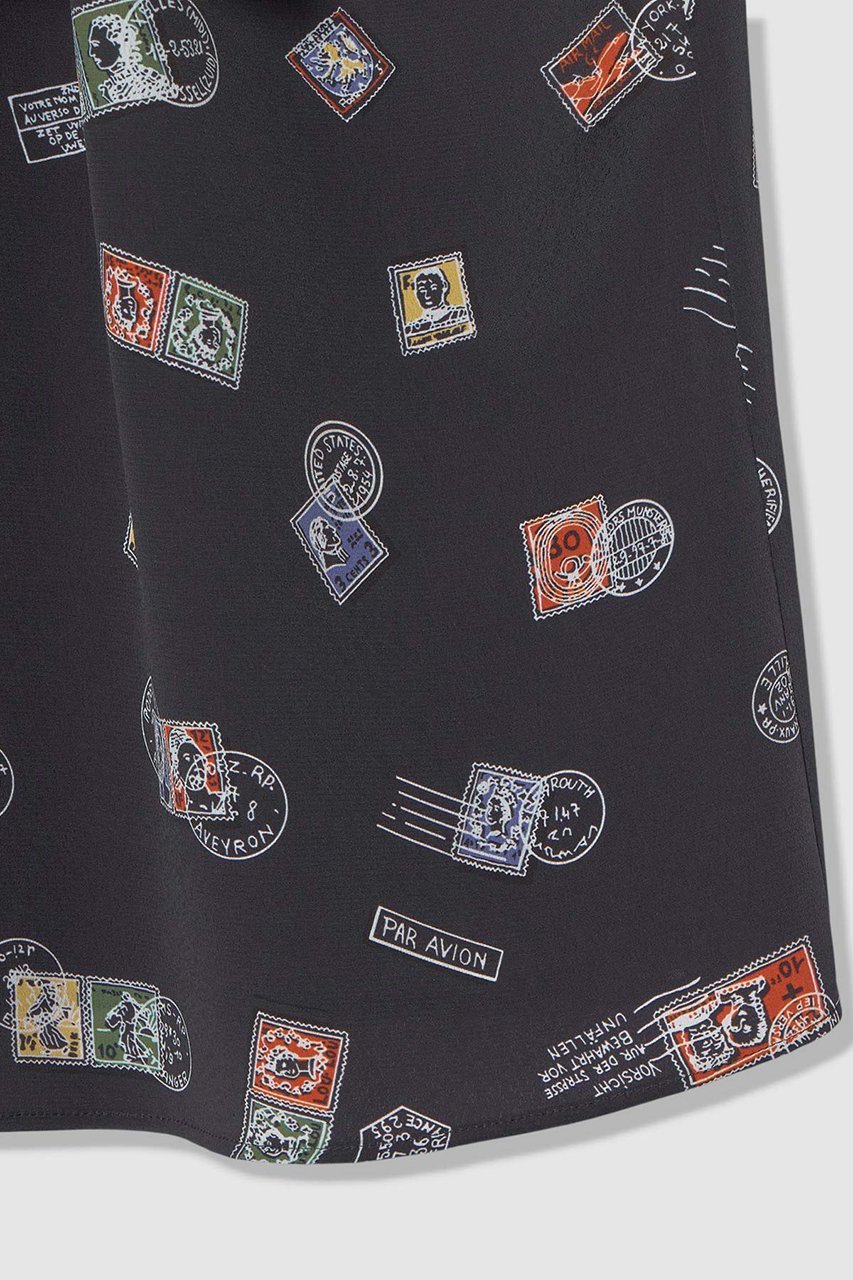 【アルアバイル/allureville】の【LOULOU WILLOUGHBY】レタープリントリボンブラウス 人気、トレンドファッション・服の通販 founy(ファニー) 　ファッション　Fashion　レディースファッション　Fashion for Women　トップス・カットソー　Cut & Sew Tops　シャツ・ブラウス・オフィスカジュアル　Elegant Blouses & Button-Ups　ショート　Short, Short Length　スリーブ　Sleeve, Long Sleeve / Short Sleeve　フレンチ　French, French Style　プリント　Print, Printed Pattern　モチーフ　Motif, Design Theme　other-5|ID: prp329100004907644 ipo3291000000036755694