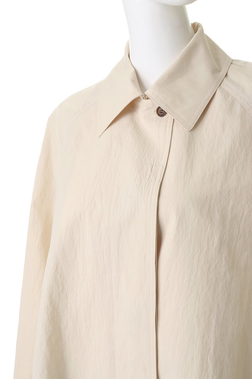 【エブール/ebure】のライトシュリンクコットン ステンカラーコート 人気、トレンドファッション・服の通販 founy(ファニー) 　ファッション　Fashion　レディースファッション　Fashion for Women　アウター　Coat / Outerwear Collection　コート・ロングコート・ピーコート　Long Coats, Peacoats & More　おすすめ　Recommended / Our Picks　シンプル　Simple, Minimal　スリット　Slit, Slit Detail　ツイル　Twist, Twisted Detail　ロング　Long, Long-Length　ワッシャー　Washer, Crinkled Finish　再入荷　Restock / Back in Stock　other-5|ID: prp329100004907646 ipo3291000000036755713