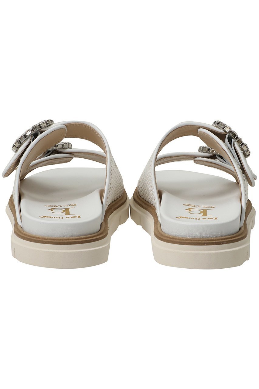 【ルカグロッシ/LucaGrossi】の【ELLE SHOP別注】ビジューバックル ダブルベルトサンダル 人気、トレンドファッション・服の通販 founy(ファニー) 　ファッション　Fashion　レディースファッション　Fashion for Women　バッグ　Bags　ベルト&ウエストマーク　Belts & Waist Accessories　サンダル　Sandals, Summer Shoes　ジュエリー　Jewelry, Accessories　スポーティ　Sporty, Casual Athletic　ダブル　Double, Double-Breasted　ラグジュアリー　Luxury, Elegant　別注　Limited Edition, Custom Order　新作・新入荷　New Arrivals / New In　other-3|ID: prp329100004907650 ipo3291000000036755741