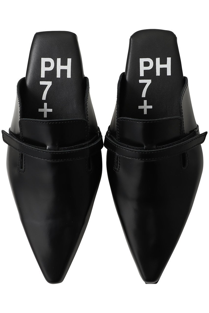 【ピアッカセッテ/ph7+】のポインテッドフラットミュール インテリア・キッズ・メンズ・レディースファッション・服の通販 founy(ファニー) 　ファッション　Fashion　レディースファッション　Fashion for Women　なめらか　Smooth, Silky Texture　エレガント 上品　Elegant　シューズ　Shoes, Footwear　スリッパ　Slippers, Room Shoes　フラット　Flat, Flat Shoes　新作・新入荷　New Arrivals / New In　ブラック|ID: prp329100004907652 ipo3291000000036755753