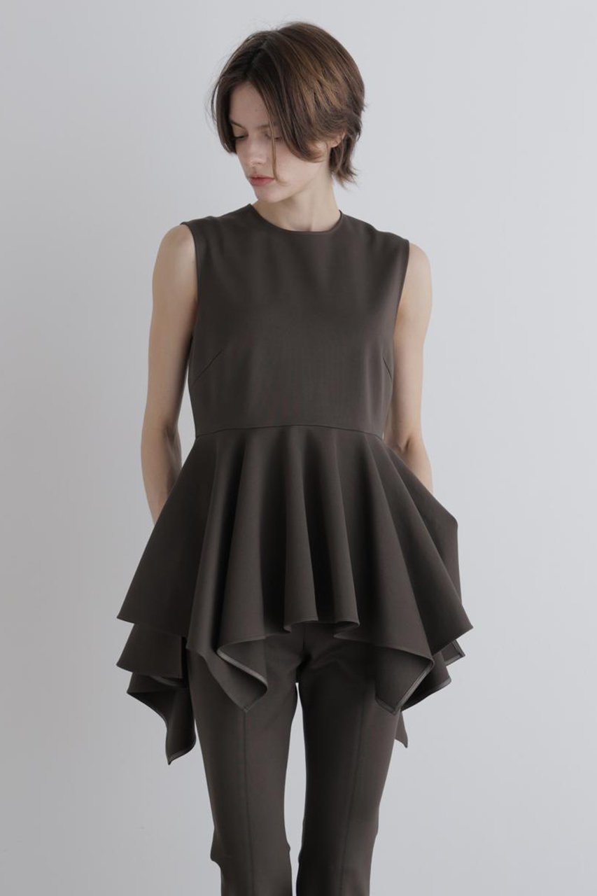 【ル フィル/LE PHIL】のウエスト切替フレアプルオーバー 人気、トレンドファッション・服の通販 founy(ファニー) 　ファッション　Fashion　レディースファッション　Fashion for Women　トップス・カットソー　Cut & Sew Tops　キャミソール&ノースリーブ　Camisoles & Sleeveless Tops　シャツ・ブラウス・オフィスカジュアル　Elegant Blouses & Button-Ups　ロングTシャツ・Tシャツ　Longline T-Shirts & Tees　カジュアルプルオーバー・ニットトップス　Pullovers & Knit Tops / Casual Pullovers　カットソー・ベーシックTシャツ　Cut-and-Sewn Tops / Stretch Tees & Basics　キャミソール　Camisole, Spaghetti Strap Top　シンプル　Simple, Minimal　タンク　Tank Top, Sleeveless Top　バランス　Balance, Style Balance　フレア　Flare, Flared　ペプラム　Peplum, Flared Hem　ミックス　Mix, Mixed Style　ワイド　Wide, Wide Fit　切替　Switching, Contrast Panel　other-2|ID: prp329100004907659 ipo3291000000036755813