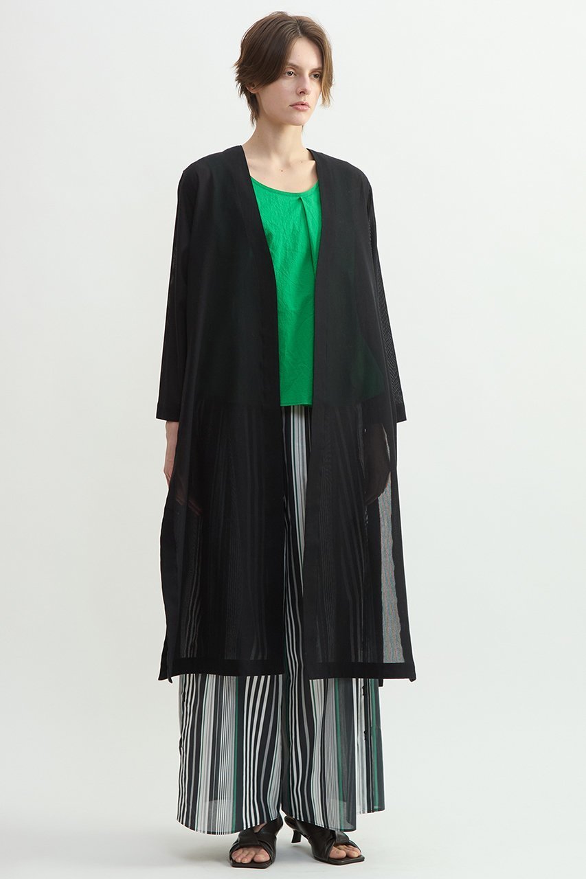 【プレインピープル/PLAIN PEOPLE】のメッシュジャージロングカーディガン 人気、トレンドファッション・服の通販 founy(ファニー) 　ファッション　Fashion　レディースファッション　Fashion for Women　トップス・カットソー　Cut & Sew Tops　カーディガン・羽織り　Layered Style Cardigans　シャツ・ブラウス・オフィスカジュアル　Elegant Blouses & Button-Ups　ロングTシャツ・Tシャツ　Longline T-Shirts & Tees　カットソー・ベーシックTシャツ　Cut-and-Sewn Tops / Stretch Tees & Basics　カーディガン　Cardigan, Knitwear　シアー　Sheer, See-Through　シルケット　Silket, Silky Cotton　スリット　Slit, Slit Detail　メッシュ　Mesh, Net Fabric　ラッセル　Raschel, Raschel Lace　ロング　Long, Long-Length　新作・新入荷　New Arrivals / New In　other-4|ID: prp329100004907660 ipo3291000000036755821