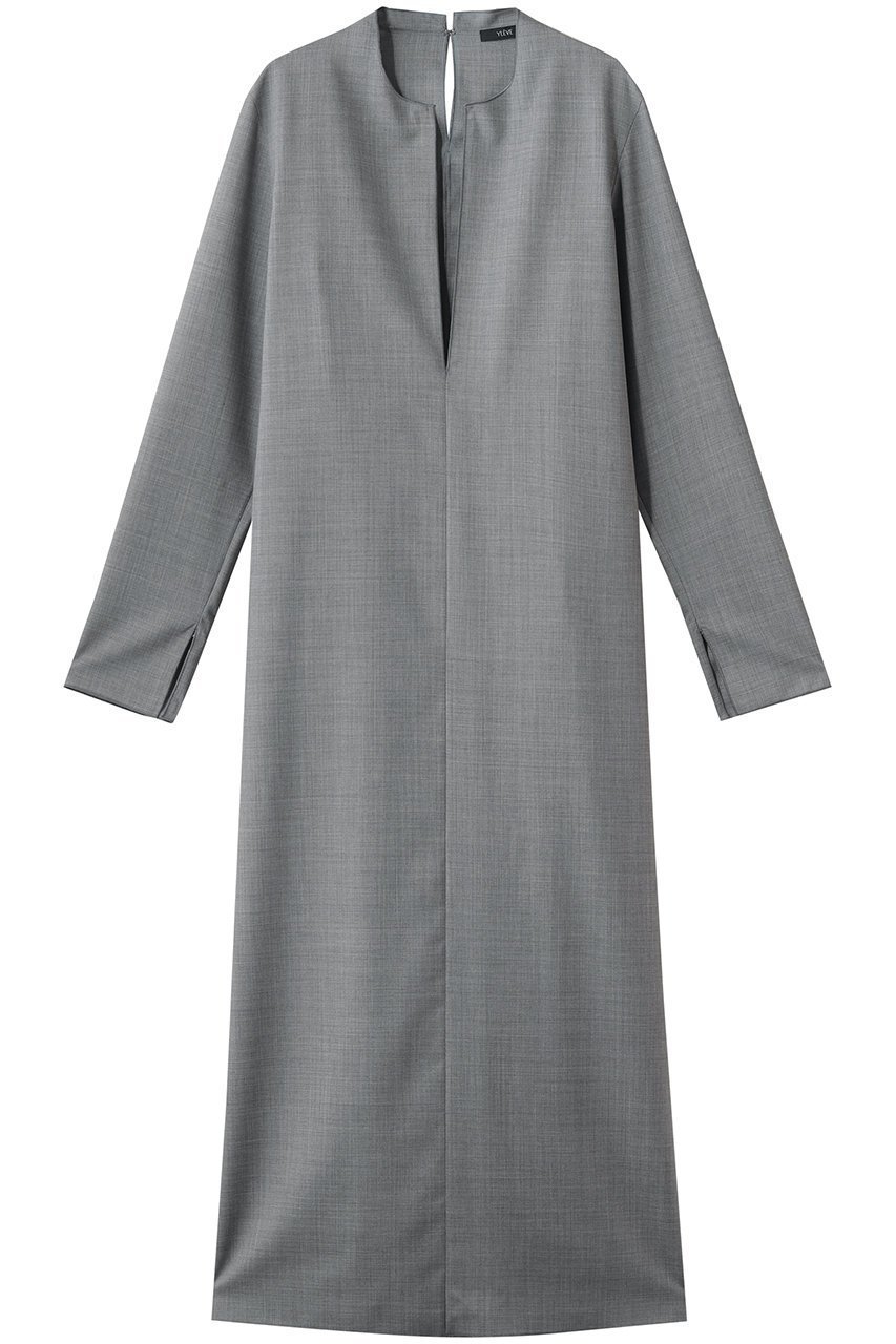 【イレーヴ/YLEVE】のPRESHRUNK トロピカル ワンピース インテリア・キッズ・メンズ・レディースファッション・服の通販 founy(ファニー) 　ファッション　Fashion　レディースファッション　Fashion for Women　ワンピース　Dresses　チュニック　Tunic Tops & Dresses　シューズ　Shoes, Footwear　ストレート　Straight, Straight Cut　チュニック　Tunic, Long Top　ドレス　Dress, One-Piece　ラップ　Wrap, Wrap Design　新作・新入荷　New Arrivals / New In　ライトグレー|ID: prp329100004907661 ipo3291000000036755826