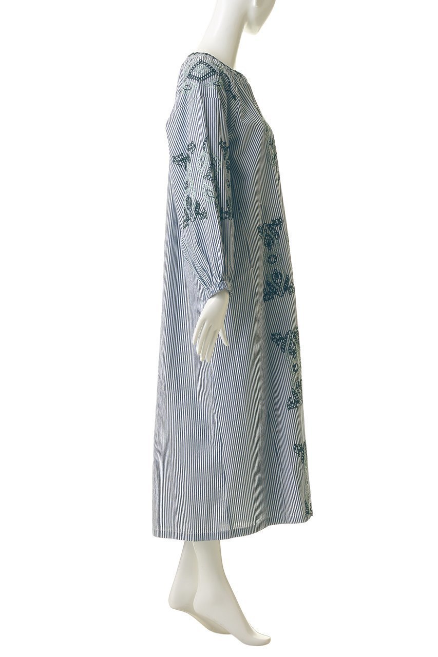 【エリオポール/heliopole】の【SARA MALLIKA】COTTON AARI EMBROIDERY ドレス 人気、トレンドファッション・服の通販 founy(ファニー) 　ファッション　Fashion　レディースファッション　Fashion for Women　ワンピース　Dresses　フォーマル・パーティードレス・結婚式用ドレス　Elegant & Casual Dresses　チュニック　Tunic Tops & Dresses　インド　Indian Textile　オリエンタル　Oriental Pattern　シアー　Sheer, See-Through　ストライプ　Stripe, Striped Pattern　チュニック　Tunic, Long Top　ドレス　Dress, One-Piece　プリント　Print, Printed Pattern　ロング　Long, Long-Length　新作・新入荷　New Arrivals / New In　other-3|ID: prp329100004907667 ipo3291000000036755879