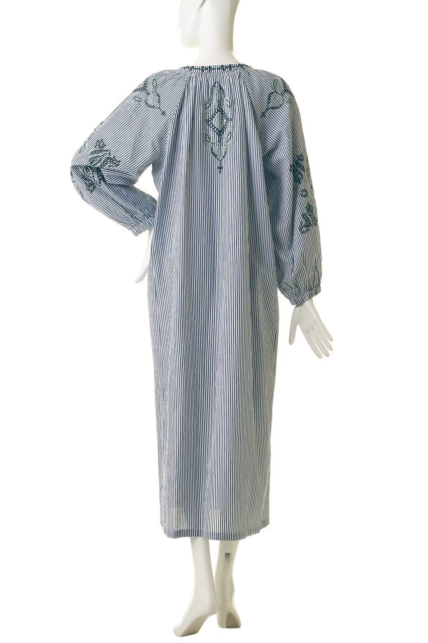 【エリオポール/heliopole】の【SARA MALLIKA】COTTON AARI EMBROIDERY ドレス 人気、トレンドファッション・服の通販 founy(ファニー) 　ファッション　Fashion　レディースファッション　Fashion for Women　ワンピース　Dresses　フォーマル・パーティードレス・結婚式用ドレス　Elegant & Casual Dresses　チュニック　Tunic Tops & Dresses　インド　Indian Textile　オリエンタル　Oriental Pattern　シアー　Sheer, See-Through　ストライプ　Stripe, Striped Pattern　チュニック　Tunic, Long Top　ドレス　Dress, One-Piece　プリント　Print, Printed Pattern　ロング　Long, Long-Length　新作・新入荷　New Arrivals / New In　other-4|ID: prp329100004907667 ipo3291000000036755880