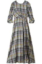 【ヌキテパ/NE QUITTEZ PAS】のCotton Foil Print ツイスト ウエスト ドレス 人気、トレンドファッション・服の通販 founy(ファニー) ファッション Fashion レディースファッション Fashion for Women ワンピース Dresses フォーマル・パーティードレス・結婚式用ドレス Elegant & Casual Dresses チュニック Tunic Tops & Dresses チュニック Tunic, Long Top ツイスト Tweed, Tweed Fabric ドレス Dress, One-Piece フォルム Silhouette, Form プリント Print, Printed Pattern ロング Long, Long-Length エレガント 上品 Elegant 夏 Summer 新作・新入荷 New Arrivals / New In 春 Spring S/S・春夏 SS, Spring/Summer, Warm Season thumbnail チェック|ID: prp329100004907668 ipo3291000000036755884