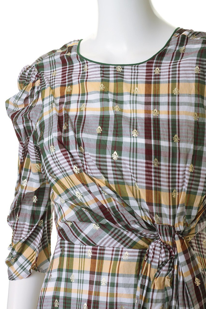 【ヌキテパ/NE QUITTEZ PAS】のCotton Foil Print ツイスト ウエスト ドレス 人気、トレンドファッション・服の通販 founy(ファニー) 　ファッション　Fashion　レディースファッション　Fashion for Women　ワンピース　Dresses　フォーマル・パーティードレス・結婚式用ドレス　Elegant & Casual Dresses　チュニック　Tunic Tops & Dresses　チュニック　Tunic, Long Top　ツイスト　Tweed, Tweed Fabric　ドレス　Dress, One-Piece　フォルム　Silhouette, Form　プリント　Print, Printed Pattern　ロング　Long, Long-Length　エレガント 上品　Elegant　夏　Summer　新作・新入荷　New Arrivals / New In　春　Spring　S/S・春夏　SS, Spring/Summer, Warm Season　other-5|ID: prp329100004907668 ipo3291000000036755888